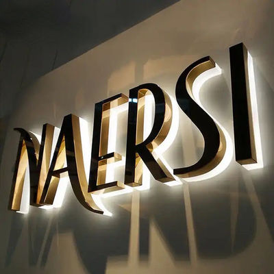 অ্যালুমিনিয়াম নেতৃত্বাধীন চ্যানেল সাইন সাইন কাস্টম ডিজাইন ব্যাকলিট চ্যানেল চিঠি