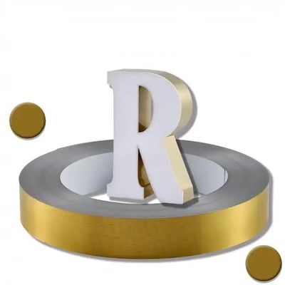 0.6 মিমি বেধ চ্যানেলুম অ্যালুমিনিয়াম ট্রিম ক্যাপ জন্য সাইন মিল ফিনিস