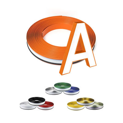 7 9 11 সেমি স্ট্রিপ অ্যালুমিনিয়াম চ্যানেলুম পলিস্টার লেপ পিভিসি অ্যালুমিনিয়াম ট্রিম ক্যাপ বিজ্ঞাপন