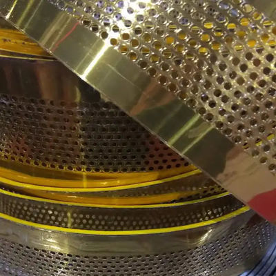 ফোল্ডেড এজ ওয়ার্ড সাইন ব্রাশযুক্ত অ্যালুমিনিয়াম কয়েল স্ট্রিপ সহ গোল্ডেন অ্যালুমিনিয়াম টেপ কয়েল