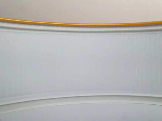 ক্যানেল লেটার অ্যালুমিনিয়াম ট্রিম ক্যাপ সঙ্গে 70MM প্রস্থ হলুদ অ্যালুমিনিয়াম চ্যানেল লেটার