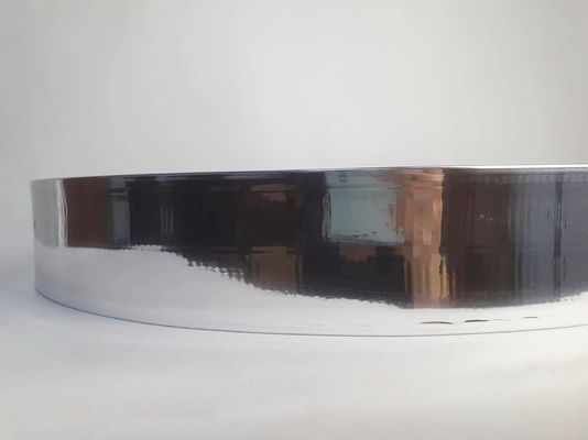 উচ্চ অ্যালুমিনিয়াম কঠোরতা অ্যালুমিনিয়াম ট্রিম ক্যাপ সঙ্গে আয়না রৌপ্য সমাপ্তি এবং অ্যালুমিনিয়াম খাদ কয়েল