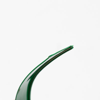 10 রোলস প্রতি কার্টন প্লাস্টিকের ট্রিম ক্যাপ সবুজ চ্যানেল চিঠি প্রান্ত নমনীয়